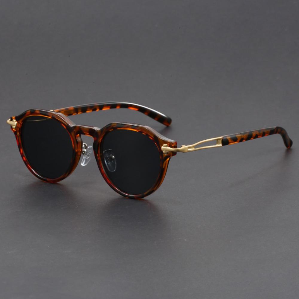 Classic Vintage Sunglasses for Women Square Frame High Quality Outdoor Travel Ultraviolet Protection Leopard Print Sun Glasses