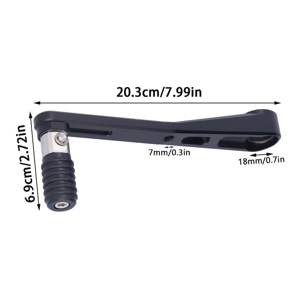 Motorcycle Foot Gear Shift Lever Adjustable Folding Replacement for F900XR 2020‑2021Black