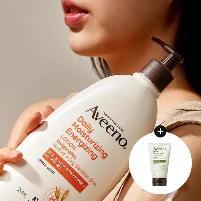 

Aveeno Energizing Lotion 354mlx2+(increased) Aveeno Daily Wash 30g
