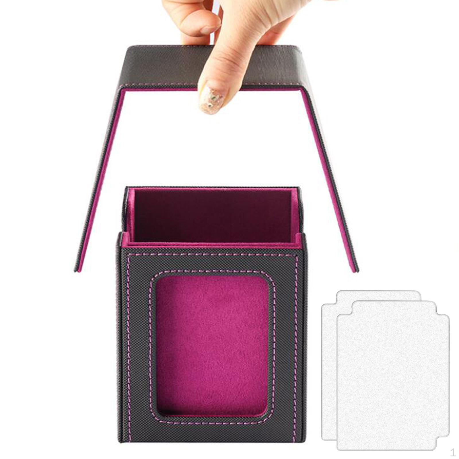 

Защитное окно для дисплея с защитным окном для колоды карточек с держателем 2 разделителей для фиолетовый
