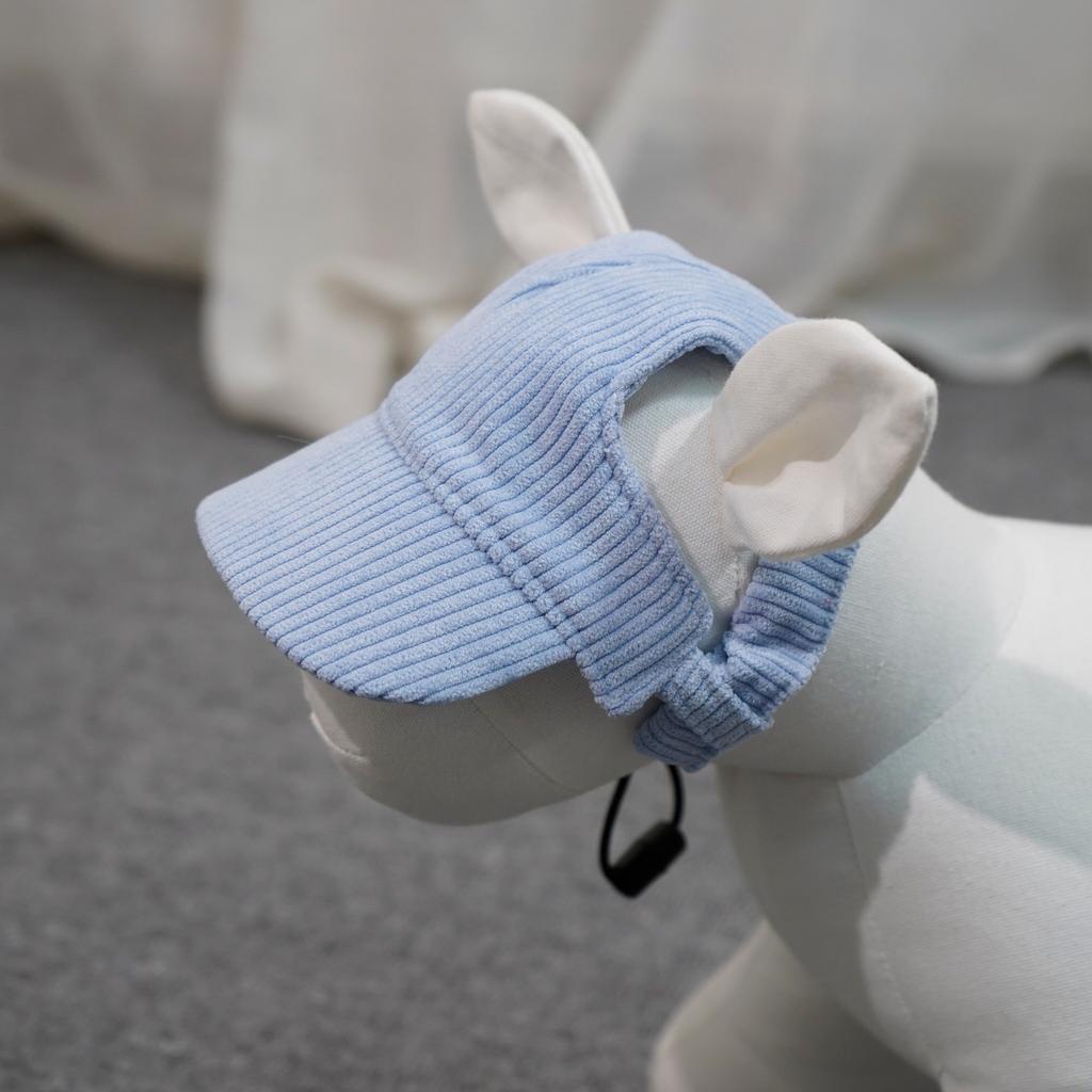 Pet Baseball Sun Hat, Adjustable Breathable Outdoor Visor Cap for Corgi Teddy Golden Retriever Puppy 20 Colors Lightweight Dog Sun Protection Hat