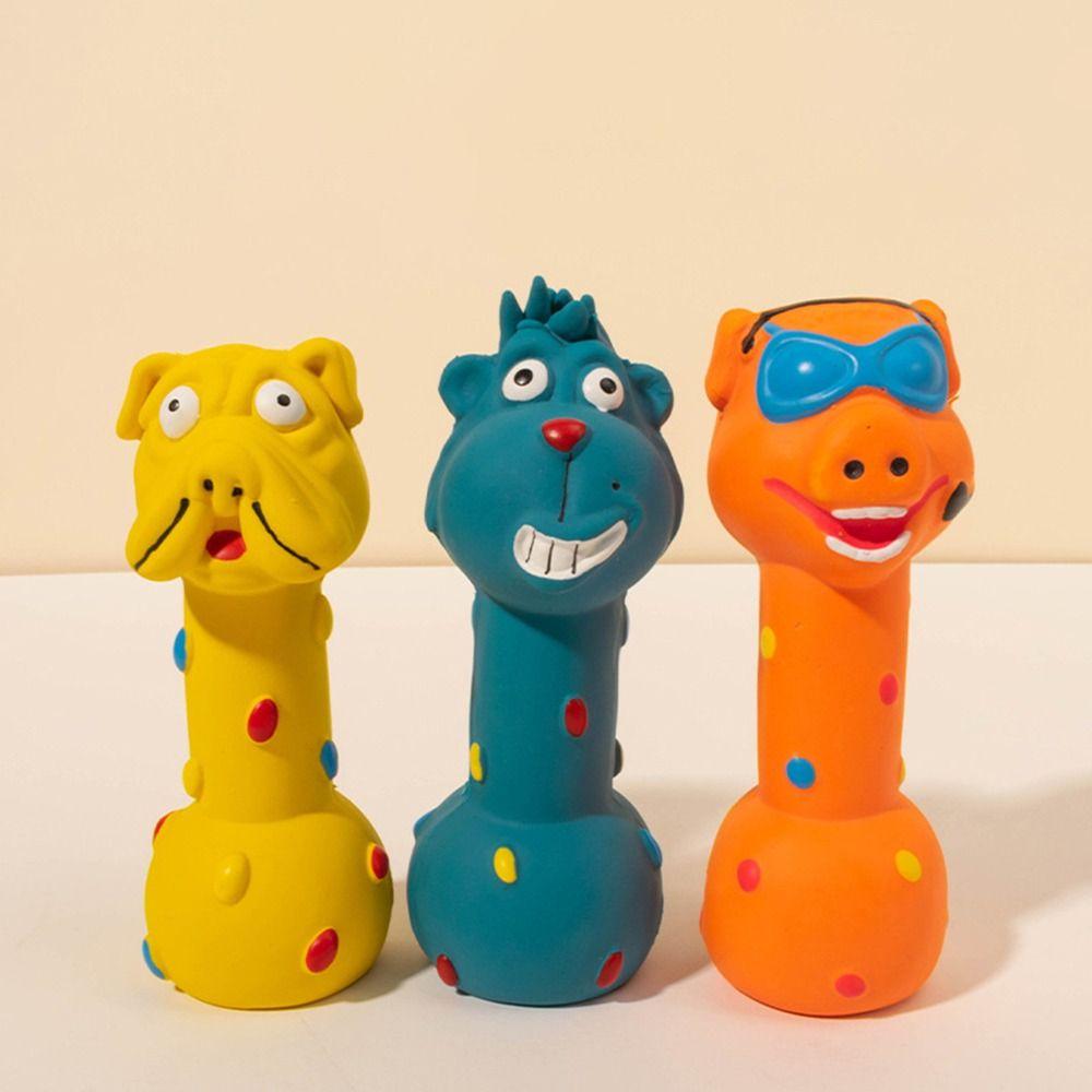 

Soft Dog Squeaky Toys Cartoon Squeeze Sound Toy Pig Pet Chew Toys Puppy