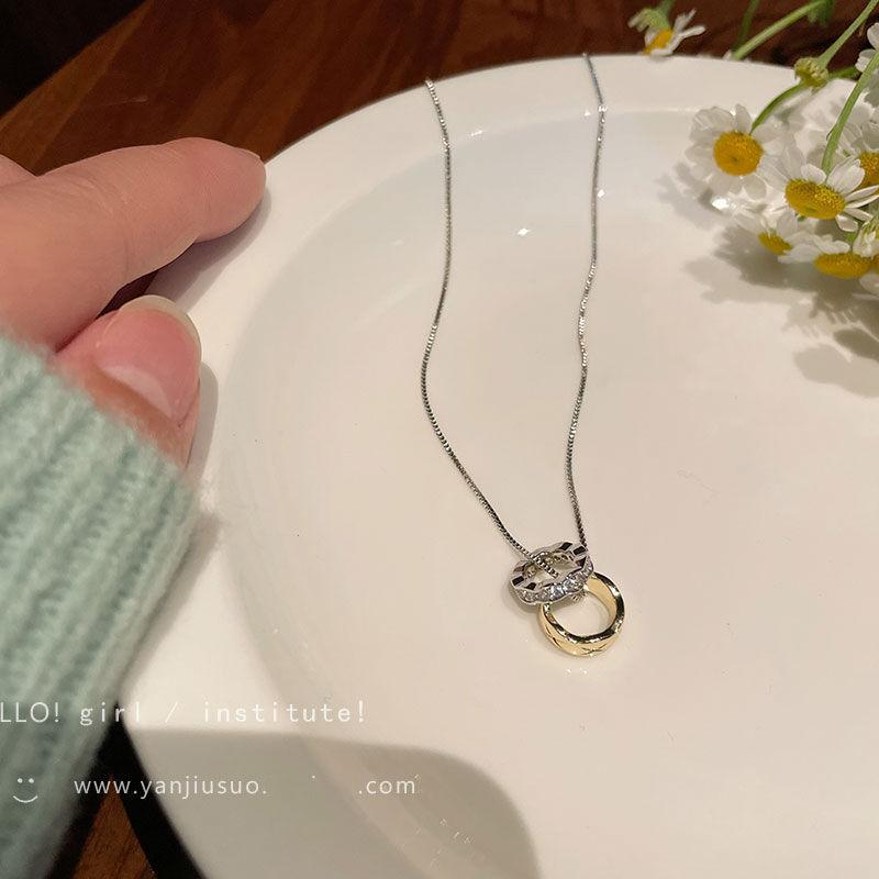 Japan und Südkorea Einfache Perlenkette Damen Leichter Luxus Modebewusst Nischen-Design Temperament Vielseitige Halskette