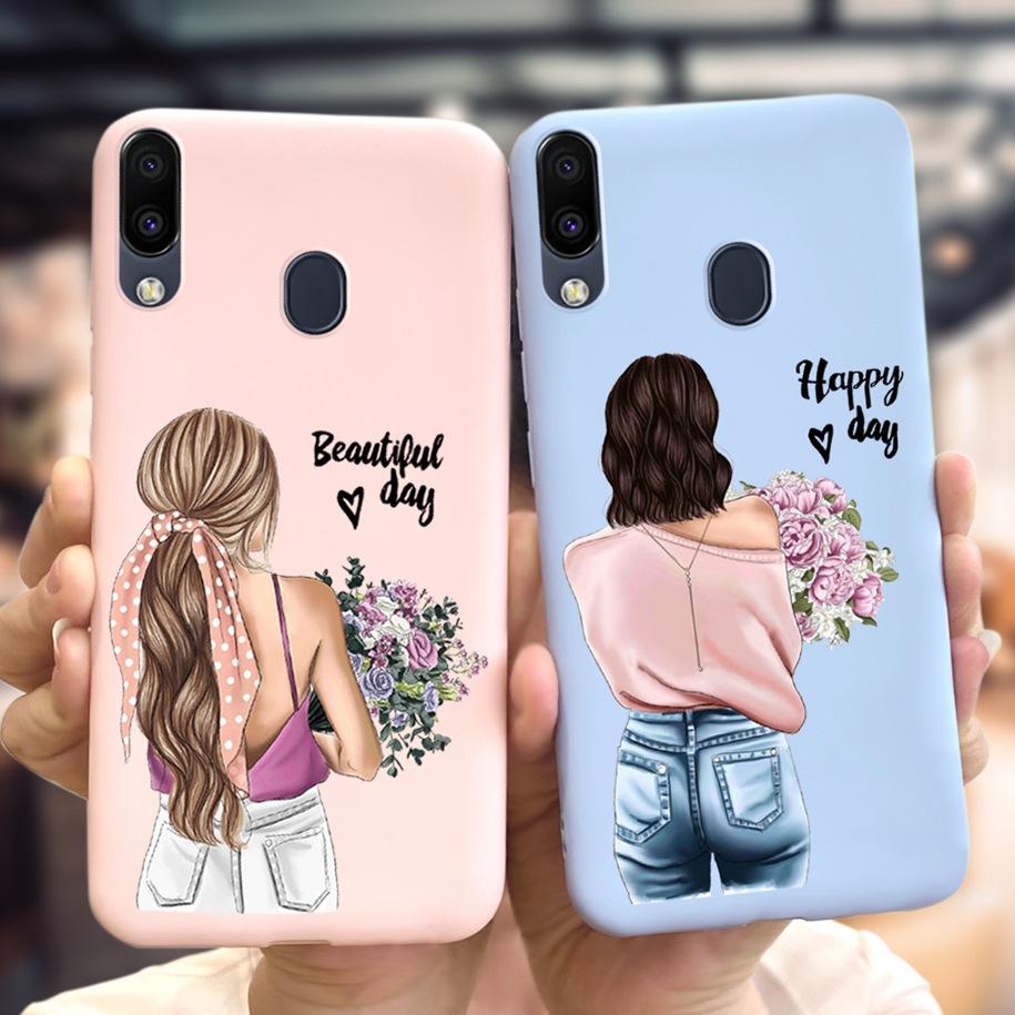 Cute Cartoon Cover For Samsung Galaxy M20 Phone Case For Samsung M20 2019 Soft Cover for Samsung Galaxy M20 M 20 SM-M205F Bumper
