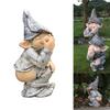 Unique Pooping Gnome Statue Garden Decor Elf Figurine Mold With Realistic And Humorous Features