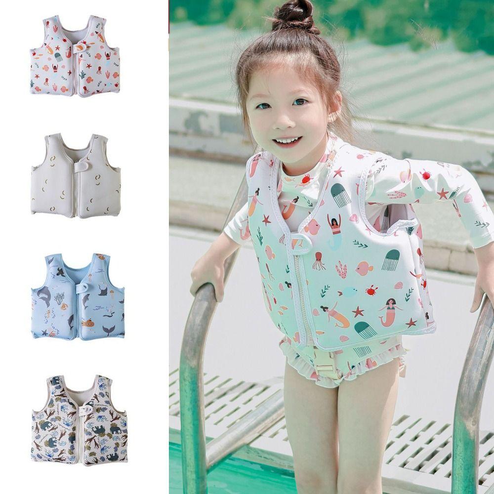 Not Falling Off Child Buoyancy Vest Anti Rollover Inflation-Free Swimming Vest  Water Play