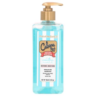 Cabana Beach Club, Aloe Vera After Sun Gel, Peppermint + Essential Oils, 453G(16Oz)