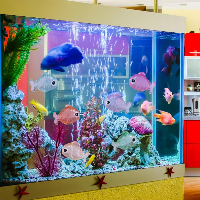 Sztuczna Ryba Akwariowa Świecąca Rzeźba Kolorowa Luminescencyjna Ryba Ozdoba na Biurko Ozdoby do Aranżacji Akwarium
