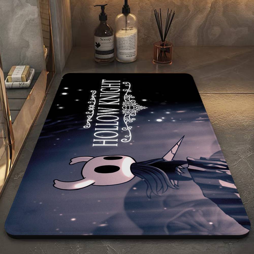 Hollow K-Knight Game Entrance Door Mat Washable Non-Slip Living Room Sofa Chairs Area Mat Kitchen Welcome Doormat