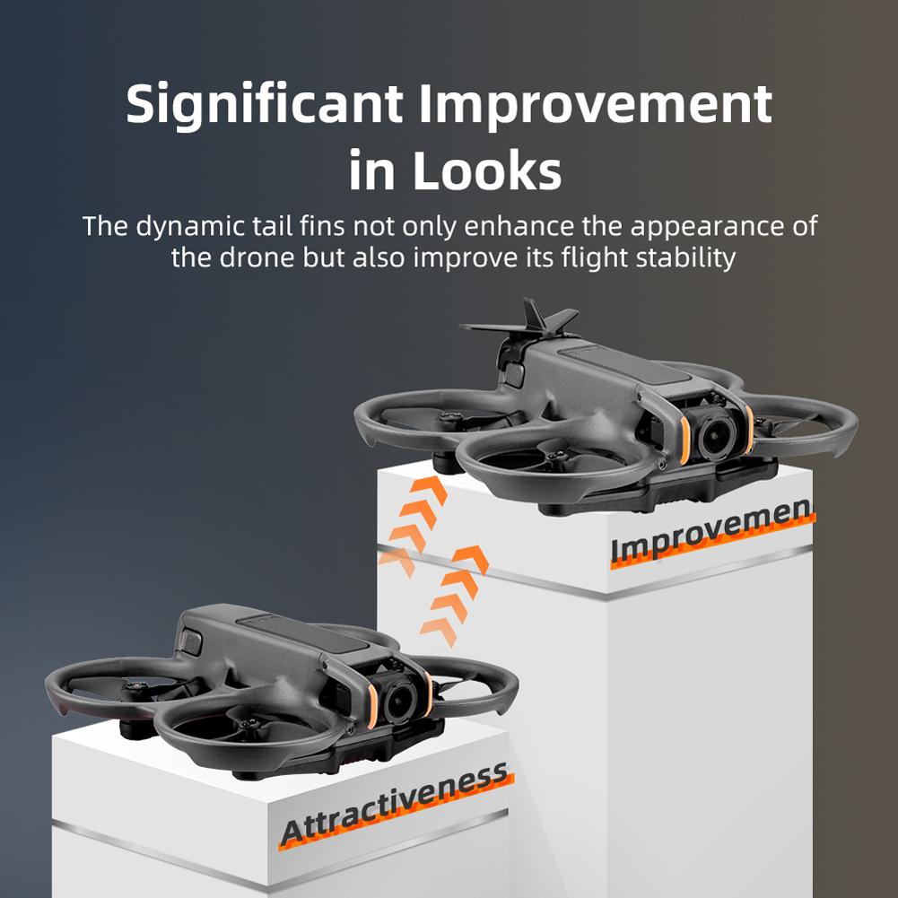 Battery Protection Cover Battery Removal Rear Wing Tail Drone Battery Protection Tail Spoiler for DJI Avata 2 Drone Accessories