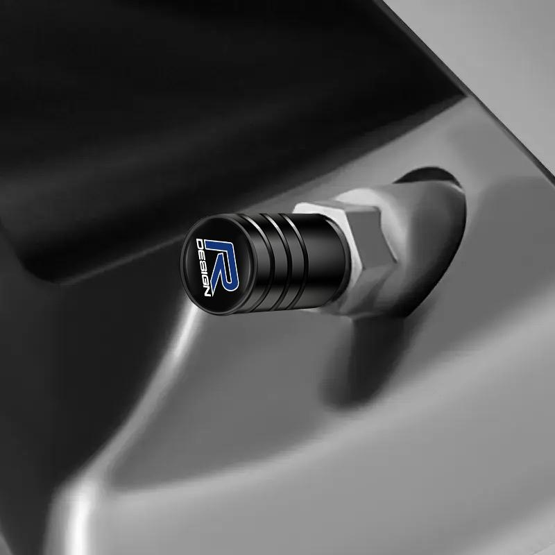1 Set Autostyling Metall Rad Reifen Ventilkappen Staub Zubehör Für Rdesign Volvo V50 AWD XC40 Polestar V60 S90 V70 S40 S70 T6 S80