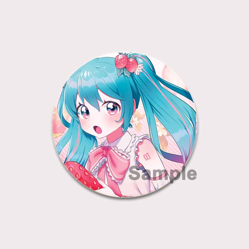 

32/44/58 мм музыкальная игра розовая брошь Мику булавки мультяшный косплей значок для рюкзака шляпа декор ювелирные изделия аксессуар ручной работы пуговица булавка подарки 32mm