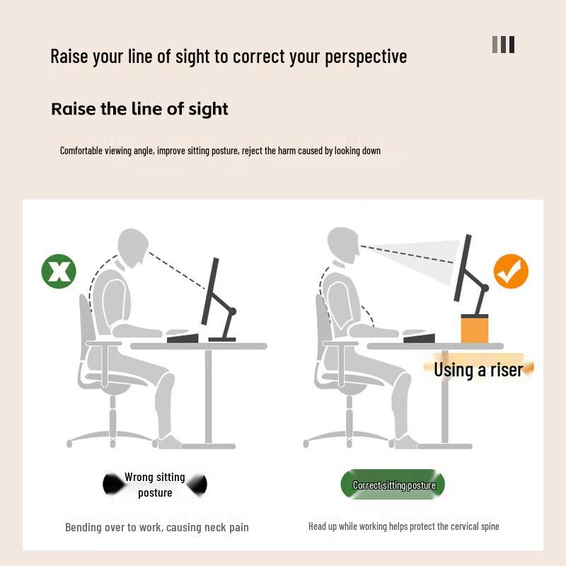 Beifang Solid Wood Monitor Riser Stand