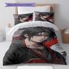 Naruto Cool Battle Pose Bedding Set Anime Duvet Cover Polyester Soft Bed Linen Bedroom Set -QJY