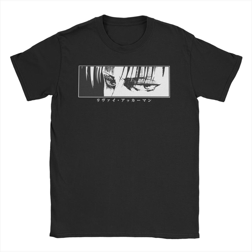 Men Women Attack On Titan Levi Eren T Shirt Shingeki No Kyojin Anime Pure Cotton Clothing Novelty Tee Shirt Plus Size T-Shirts