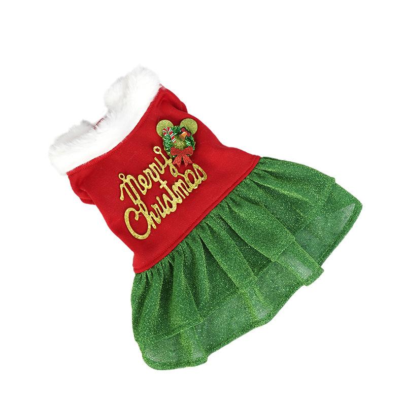Pet christmas dog clothes merry christmas christmas tree dress new