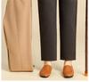 Pantaloni in Lana Foderati in Pile da Donna per Anziani - Larghi, Dritti, Stile Autunno/Inverno