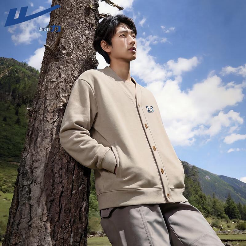 Warrior Men s V-Neck Button-Front Cardigan Sweatshirt L