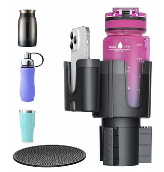 2-in-1 Multi-functional Car Cup Phone & Drink Holder Stand