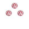 14mm Car Key Emblem Sticker Control Key Logo Decal For Volkswagen VW RLine GTI Golf 5 6 7 Polo Caddy Passat B6 Tiguan Jetta lczh1