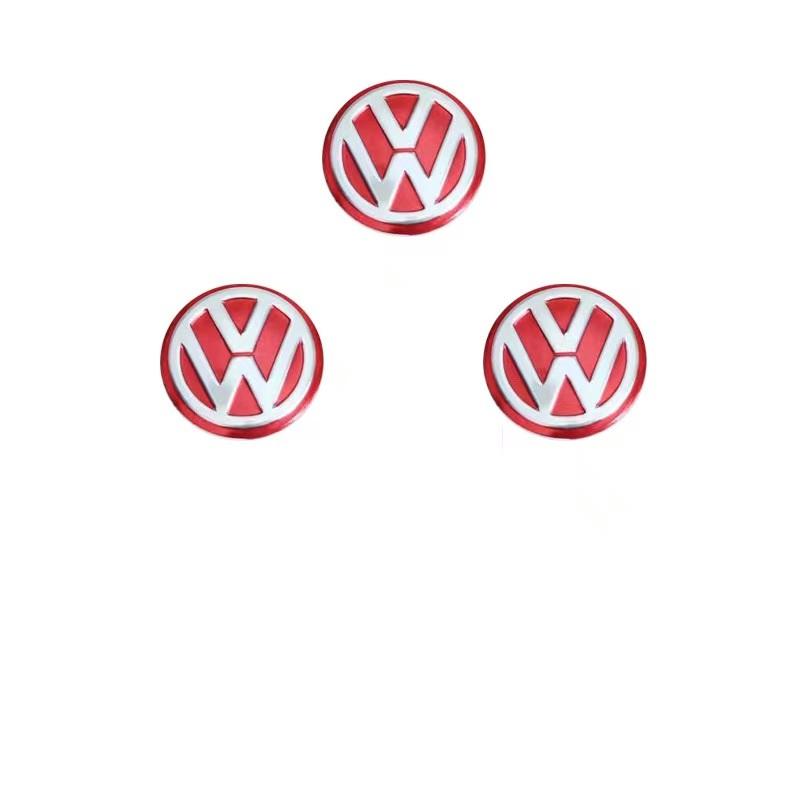 14mm Car Key Emblem Sticker Control Key Logo Decal For Volkswagen VW RLine GTI Golf 5 6 7 Polo Caddy Passat B6 Tiguan Jetta lczh1