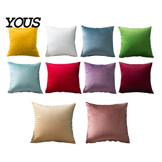 High-density Velvet Pillow Cover Solid Color Cover, Soft Plush Throw Case, 17.7x17.7 Inch Directional Smooth Cushion for Sofa, Bed, Office, Cozy Home