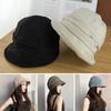 Japanese Bucket Hat Cotton Basin Cap Portable Pleated Women Cap