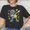 New Arrival Dabbing Puzzle Autism Awareness T Shirt for Men Women 100 Cotton Tshirts Short Sleeve Clothing