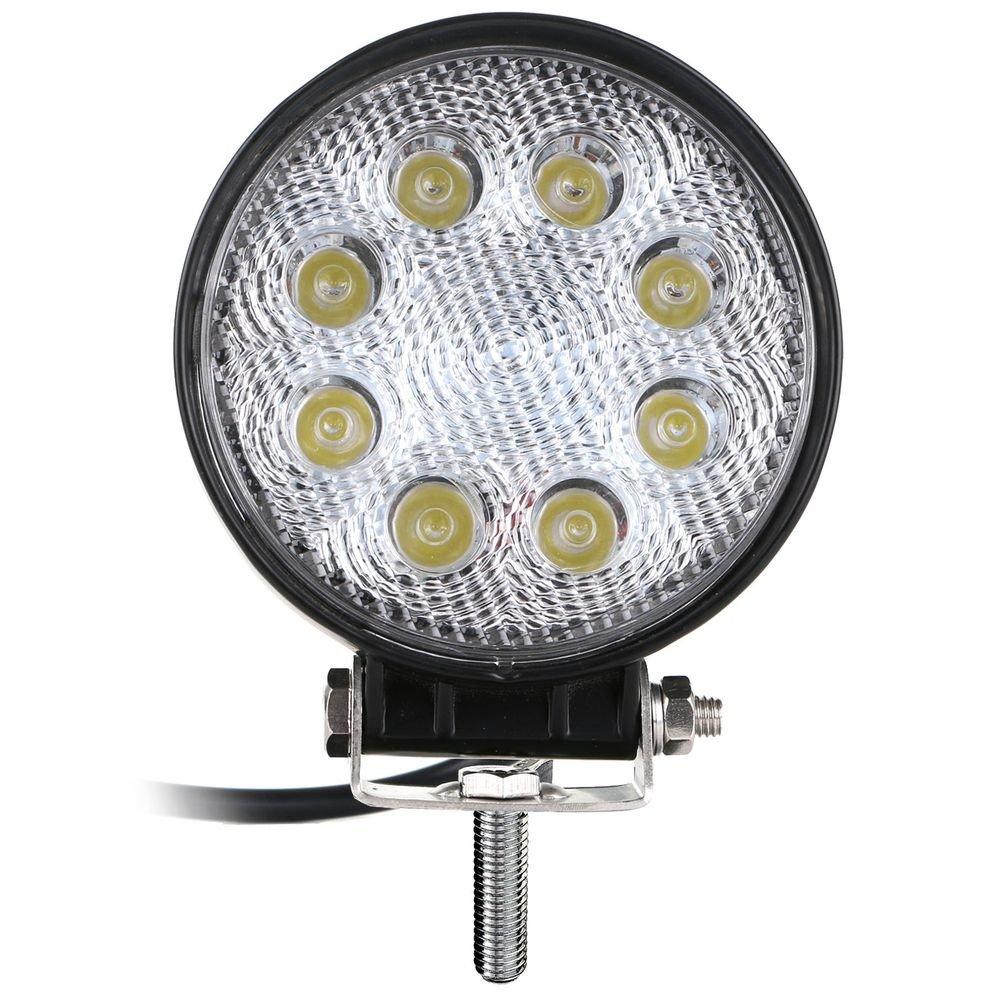 Kashimura NML-1 LED Töövalgusti, Ümmargune, 8 LED-i, Valge, 24W, 1560lm, 6000K, Mürasummutus, IP67, DC12/24V