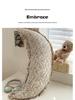 Cotton & Linen Moon Pillow: Baby Soothing, Washable, Pregnancy Support