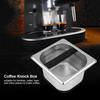 Stainless Steel   Knock Box Contain  with Rubb  Bar for Coffee NaMachine S