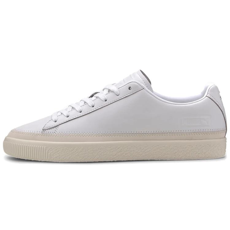 PUMA Basket Trim Prm Retro Low Tops Casual Skateboarding Shoes Unisex White Men s 371581-01 EU 44