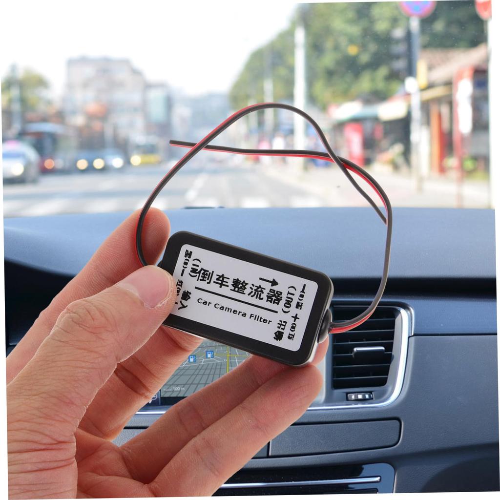 GRIRIW Ballast Car Backup Camera Power Relay Capacitor Filter Car Rearview Mirror Camera Power
