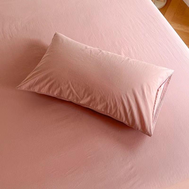 1 Pair Brushed Pillowcases, Warm Solid Color Pillowcases, Simple 48*74cm Japanese Pillowcases, Pillowcases Without Inserts