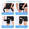 1Pcs Adjustable Leg Supports Legwarmers Women Men Fitness Running Elastic Compression Thigh Protector Upper Leg Sleeve Supports