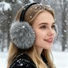 Earmuffs Faux Mink Fur Oversized Fit Soft Thick Fluffy Warm Ear Warmers Fall Winter Outdoor Activities Ear Muffs
