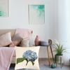Stylishs Flower Cushions Cover Hydrangea Throw Pillow Cover Linen Material