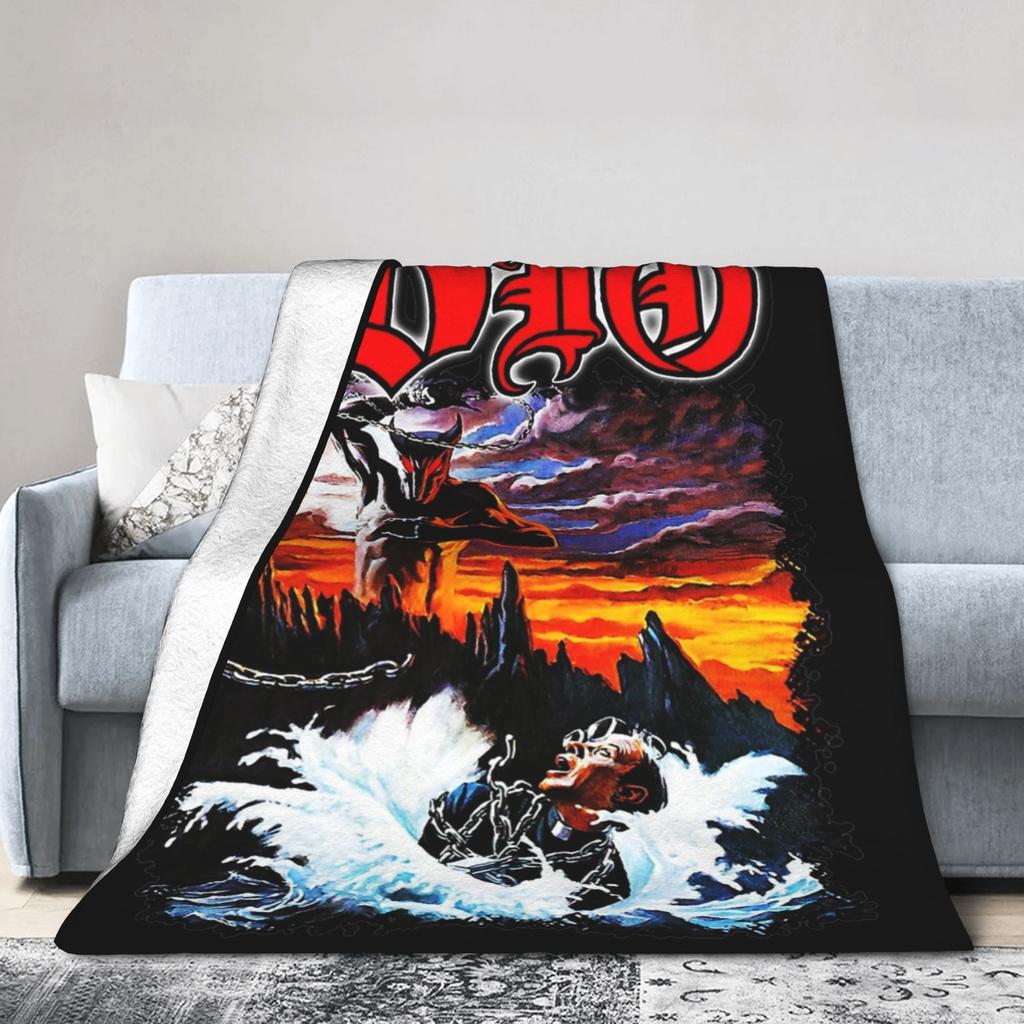 Dio Genre Rock The Last in Line Tour Decke Flanell Sommer Multifunktionale Super Warme Überwurfdecke für Zuhause Auto Bettwäsche Überwürfe