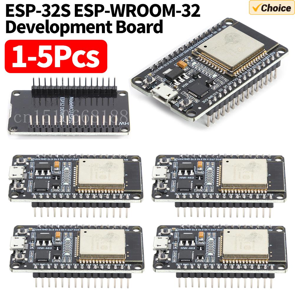1-5Pcs ESP-32S ESP-WROOM-32 Development Board CP2102 WIFI Bluetooth-compatible Module Dual Core Wireless Module Expansion Board