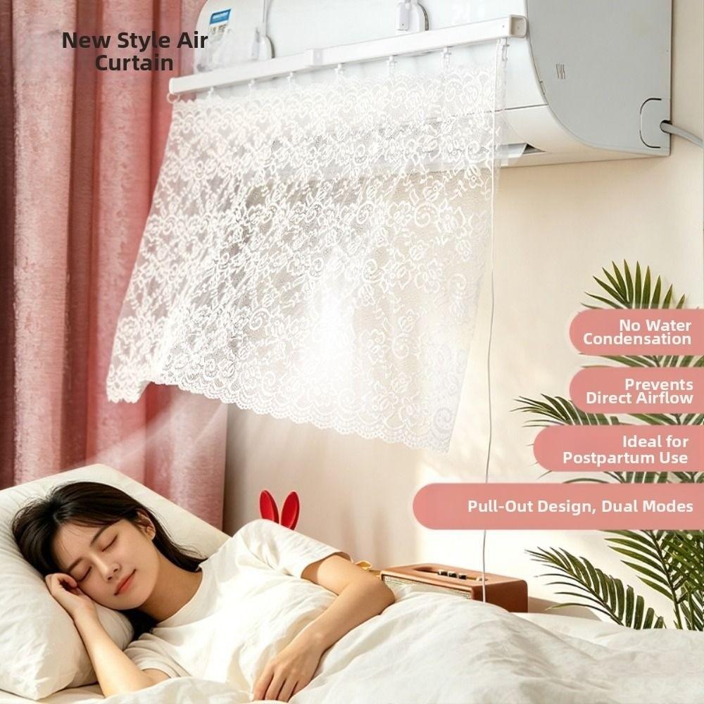 Lace Air Conditioner Guide Cover Anti-Direct Blowing Air Conditioning Baffle  Home Decor