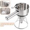 B97A-Stainless Steel Funnel Cake Dispenser With Stand Squeeze Handle,For Pancake Batter- Cupcake Compatible Maker Tool