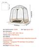 Pop up Sports Tent, 1.83x1.83 m Clear Bubble Tent for 2-4 Persons, Waterproof Outdoor Pod with Floor Mat & Top Cover, Garden Igloo Dome Tents Camping