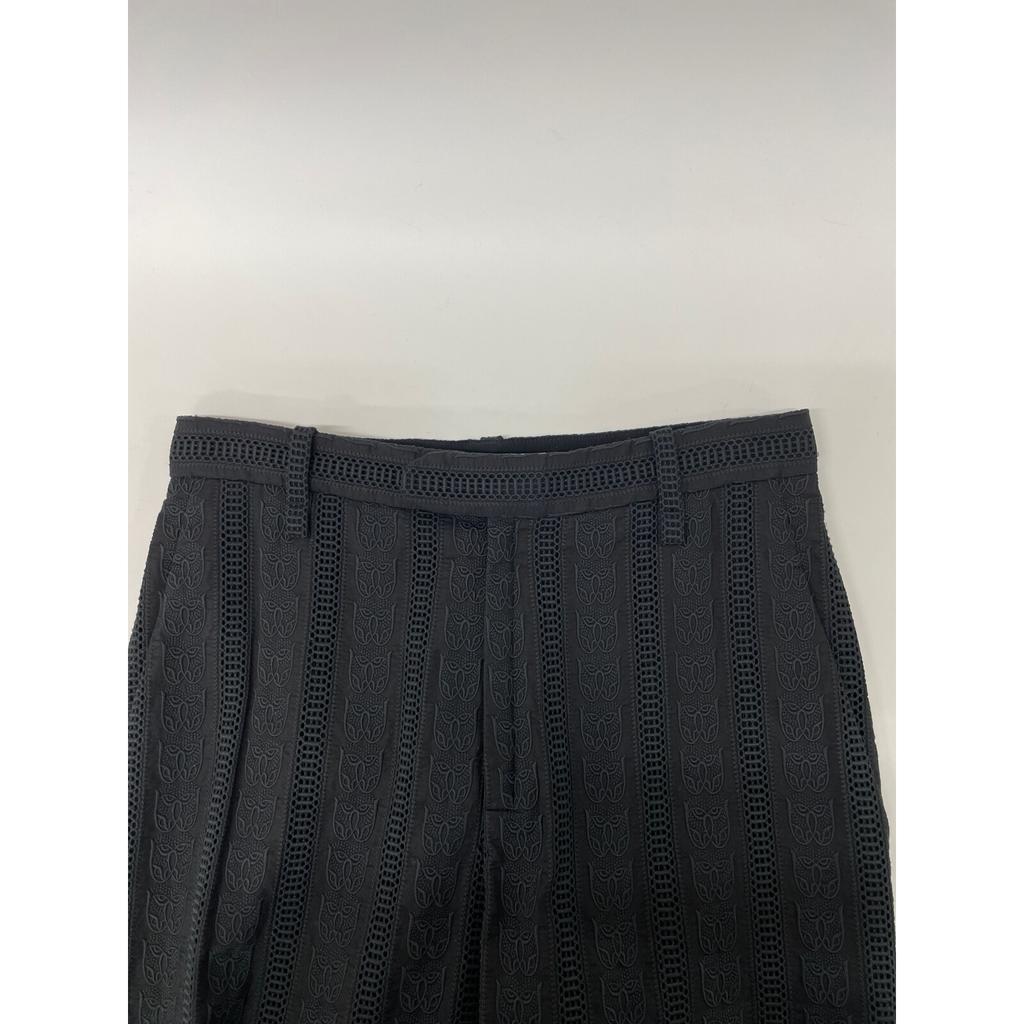 Chloe Black Lace CHC18APA85040000136 Lace Embroidered Pants Bottoms 36 blackUsed