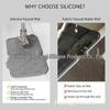 Dual-Sided Silicone Sink Mat: Splash-Proof, Quick-Dry, Kitchen & Bathroom Faucet Baffle.