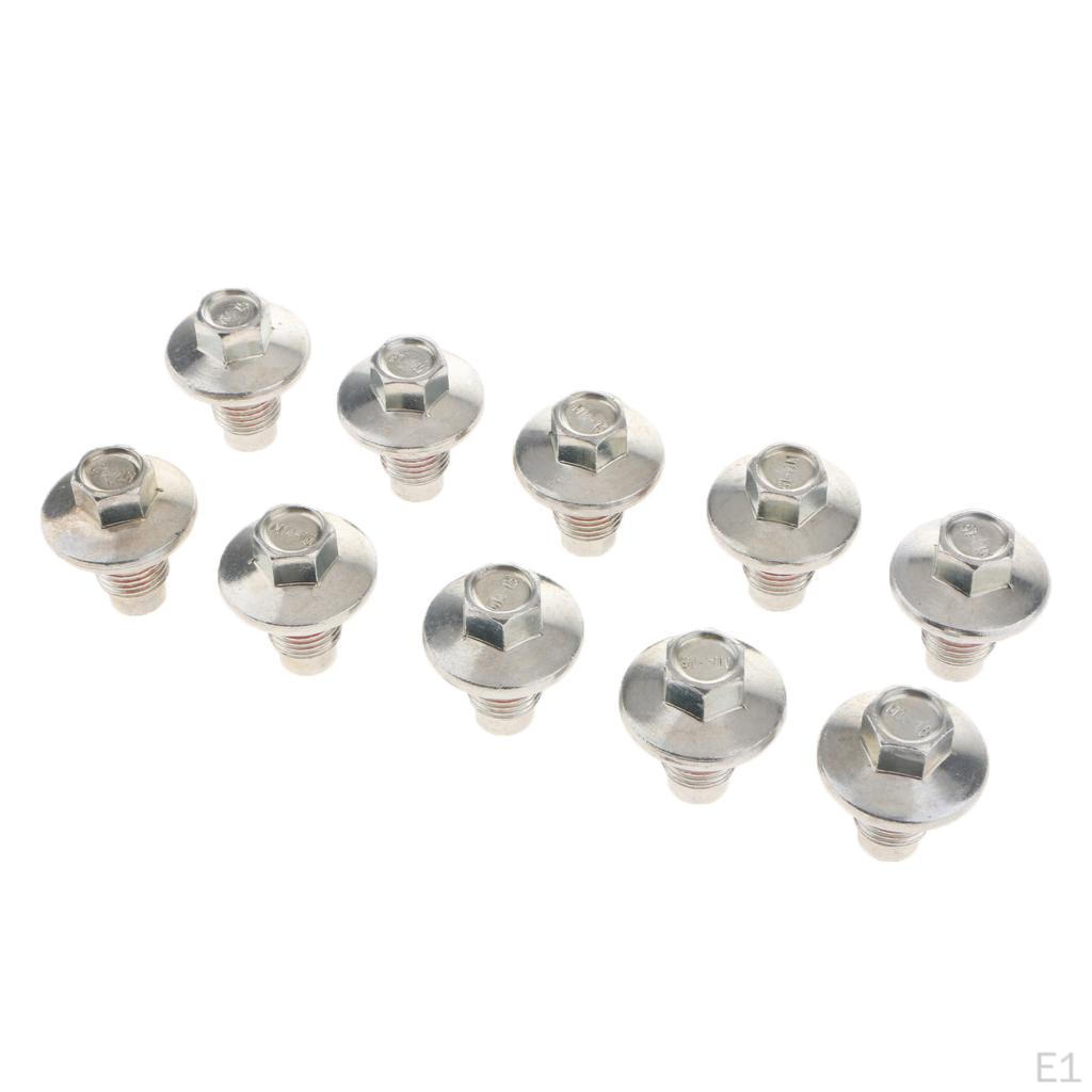 10Pcs Oil Pan Drain Plug Screw Bolt for 03-19