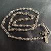 Used 441 Justin Davis Tiny Cross Chain Necklace Approx. 42cm