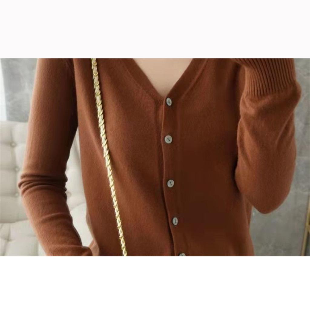 Women Knitwear V-Neck Single Breasted Button Pullovers Sweaters Women Fall Spring Long Sleeve Short Small Fresh Outer Wear Knitted Cardigan Tops