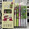 6Pcs Kawaii Crayon Shin-Chan Gel Pen Quick-Drying 0.5Mm Black Ink Writing Smooth Pen Office Supplies Cute Student Stationery