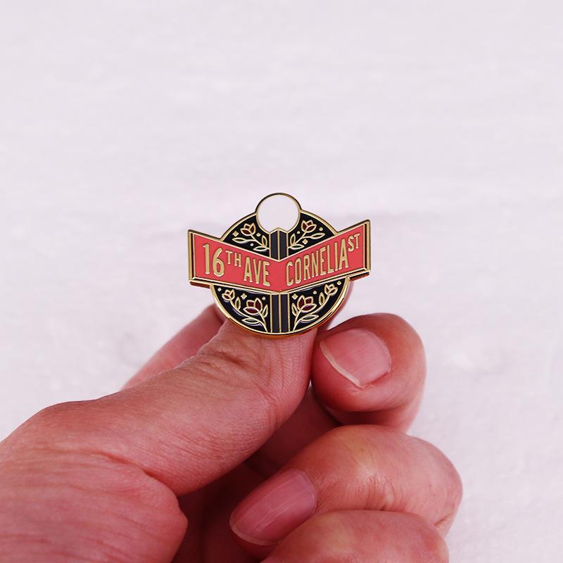 Main & Cornelia Street Sign Brooch - Taylor Swift Badge Accessory