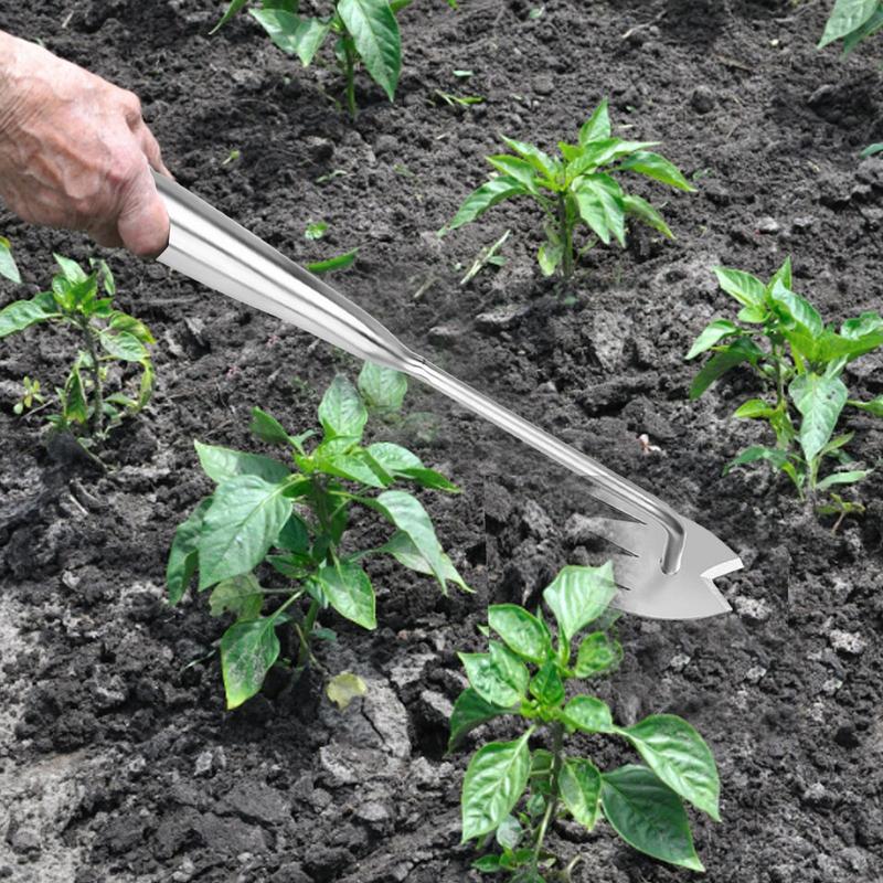 Hand Weeder Tool 4 Teeth Grass Removal And Digging Tool Outdoor Gear Gardening Gadgets Ergonomic Handle Picker For Garden Lawn
